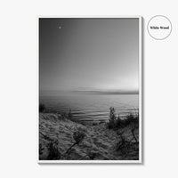 Lake Michigan Black and White Fine Art Photo Print, Great Lakes Poster