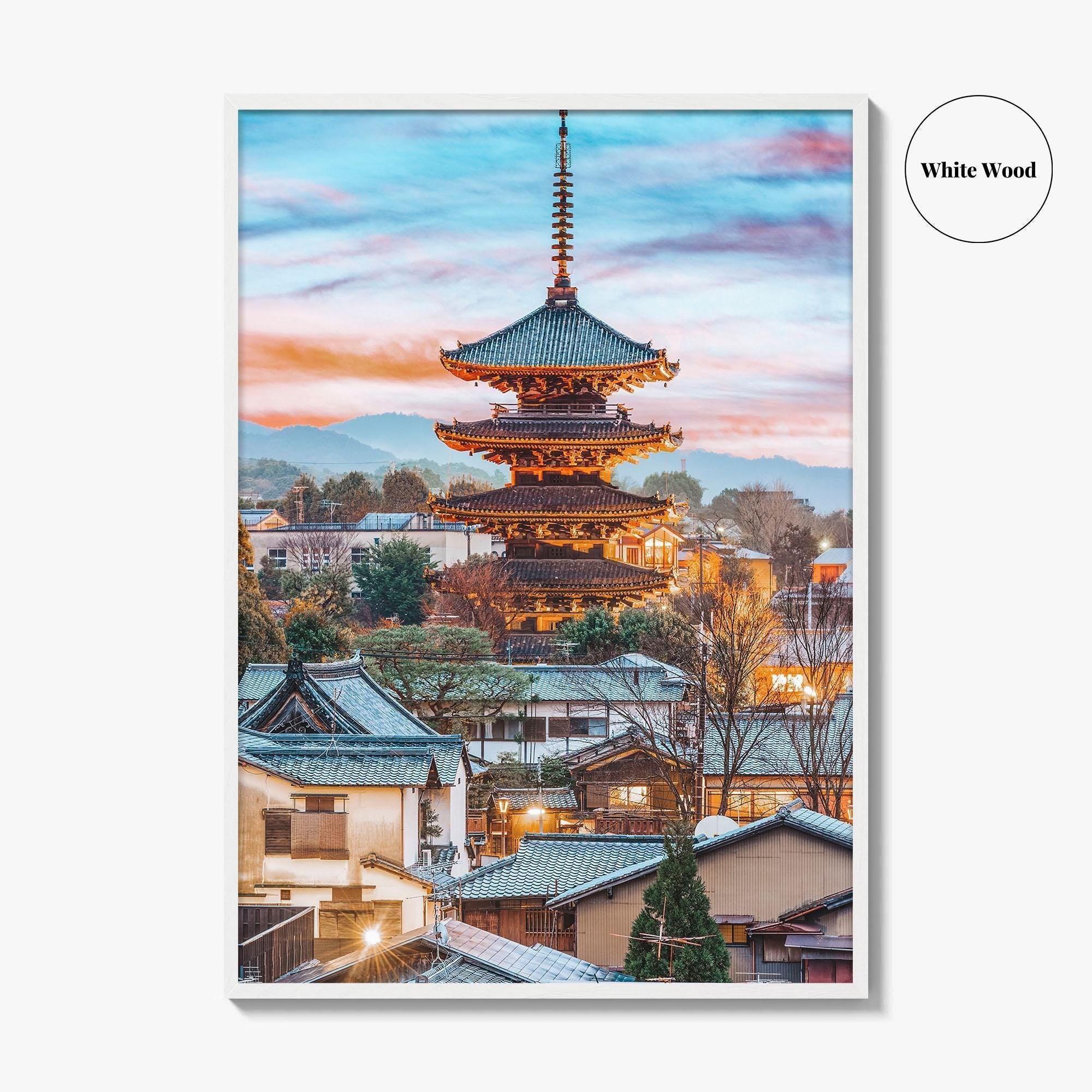 Kyoto Fine Art Photo Print, Higashiyama District, Japan Cityscape Wall Art Poster