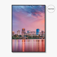 Little Rock Skyline Fine Art Photo Print, Arkansas, USA Wall Decor Poster