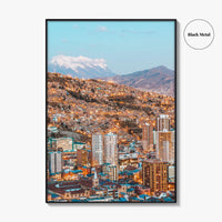 La Paz Skyline Fine Art Photo Print, Bolivia Poster