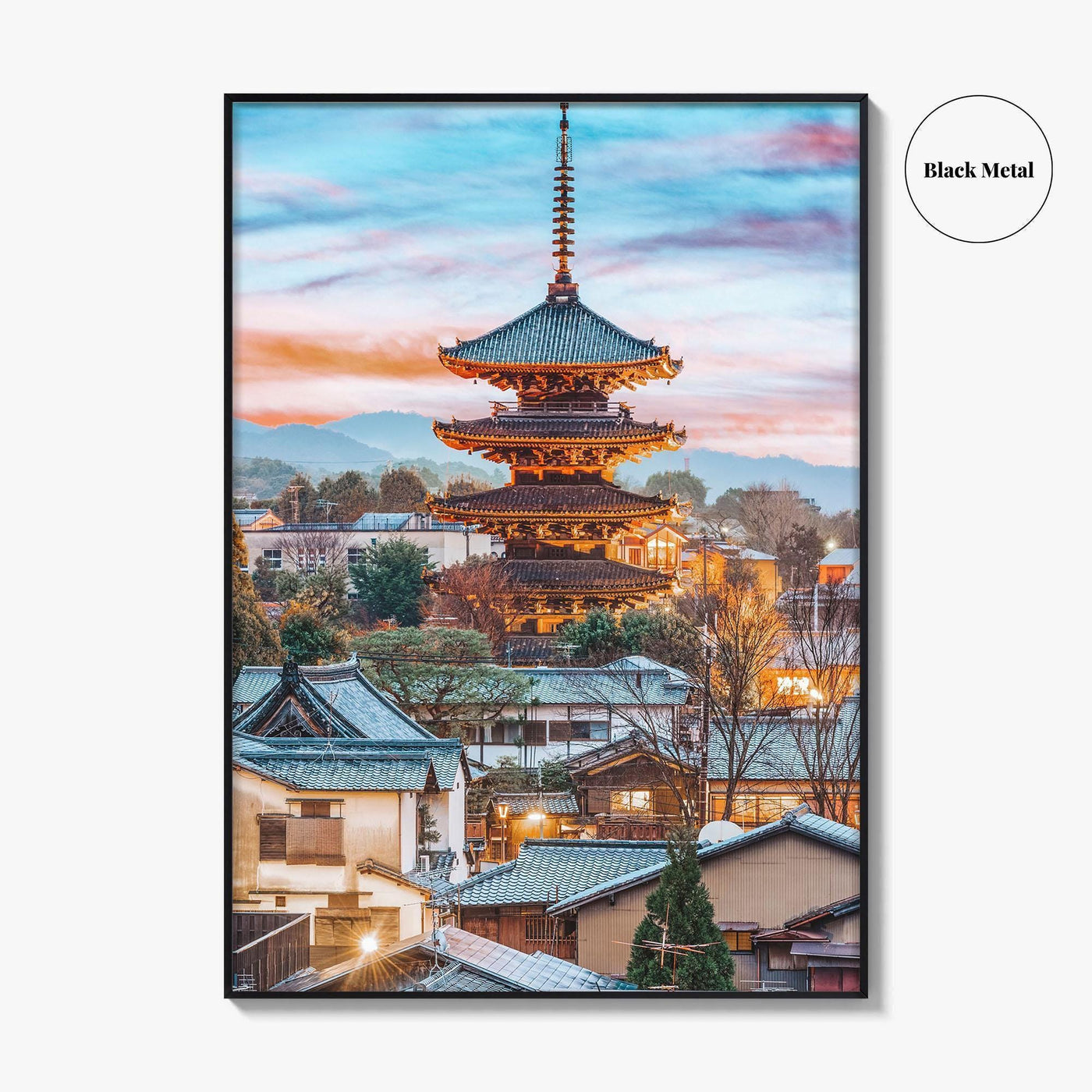 Kyoto Fine Art Photo Print, Higashiyama District, Japan Cityscape Wall Art Poster