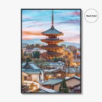 Kyoto Fine Art Photo Print, Higashiyama District, Japan Cityscape Wall Art Poster