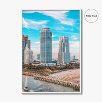 Miami Beach Fine Art Photo Print, South Pointe Park, Florida, Wall Decor Poster