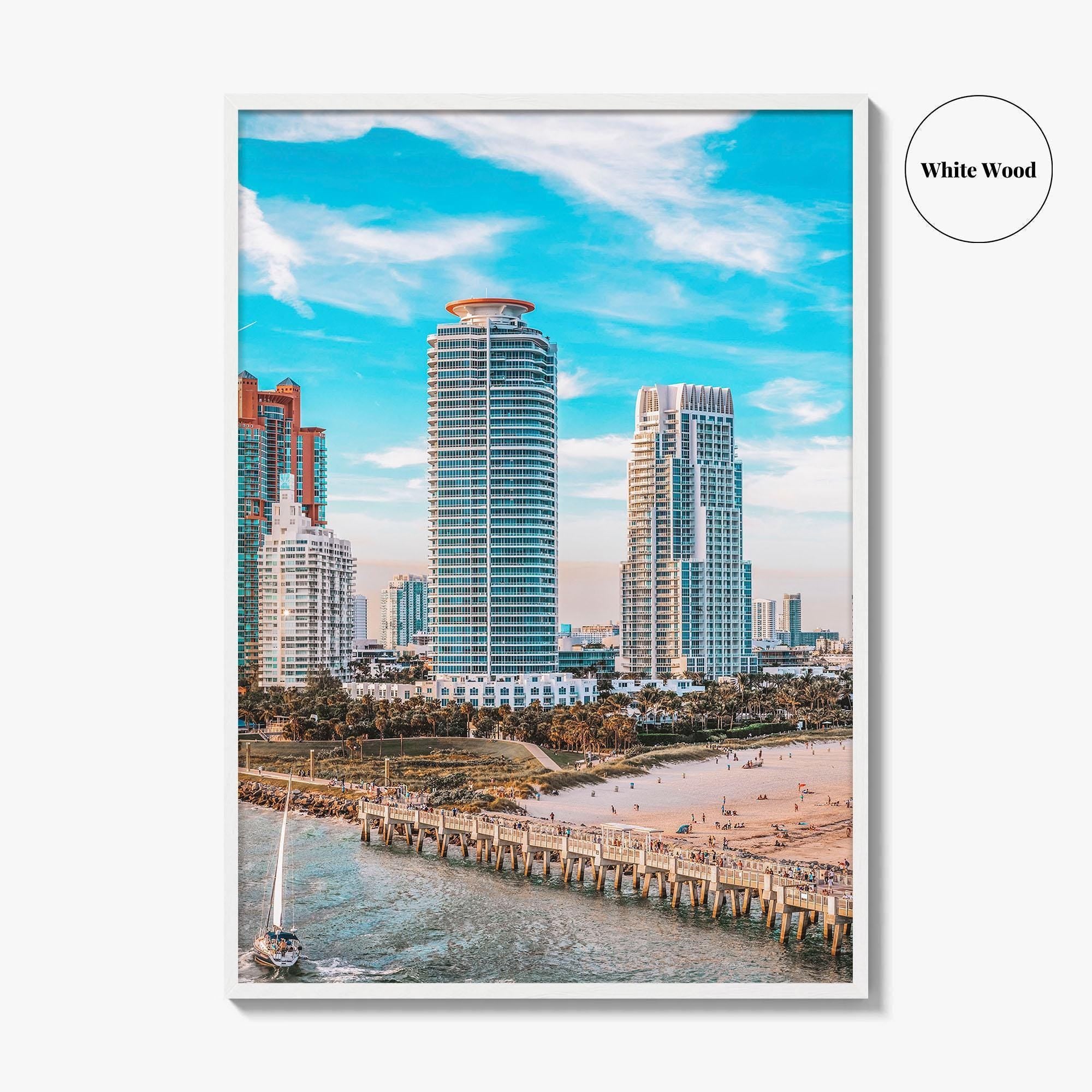 Miami Beach Fine Art Photo Print, South Pointe Park, Florida, Wall Decor Poster
