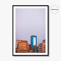 Lexington Kentucky Violet Skyline Fine Art Photo Print, Downtown Wall Decor Poster, USA