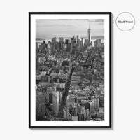 Manhattan Skyline Black and White Fine Art Photo Print, New York City Poster