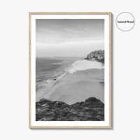 Kerala Black and White Fine Art Photo Print, Kovalam Beach, India Poster