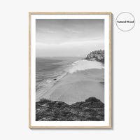 Kerala Black and White Fine Art Photo Print, Kovalam Beach, India Poster