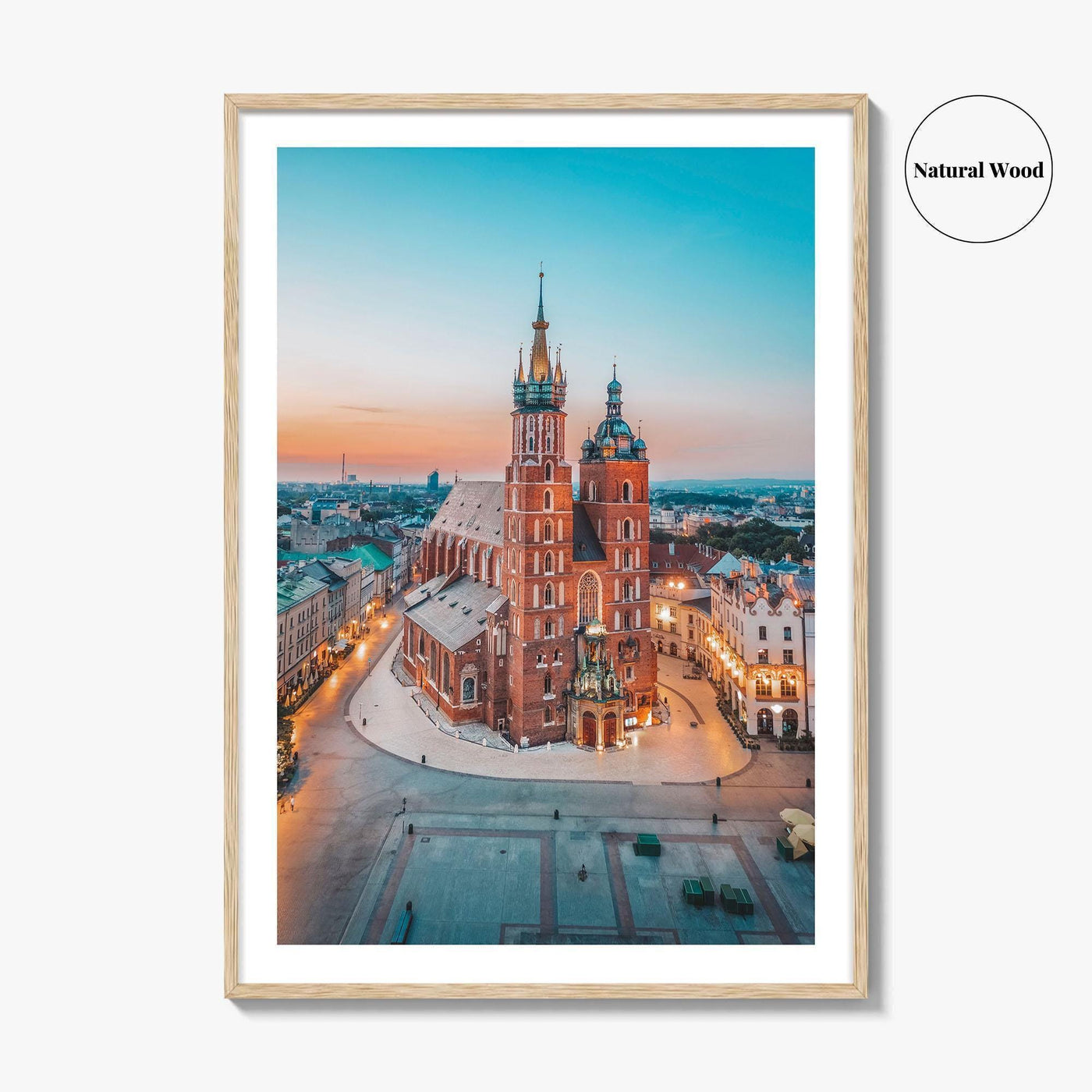 Krakow Fine Art Photo Print, Poland Photo Poster, St Mary's Basilica, Bazylika Mariacka