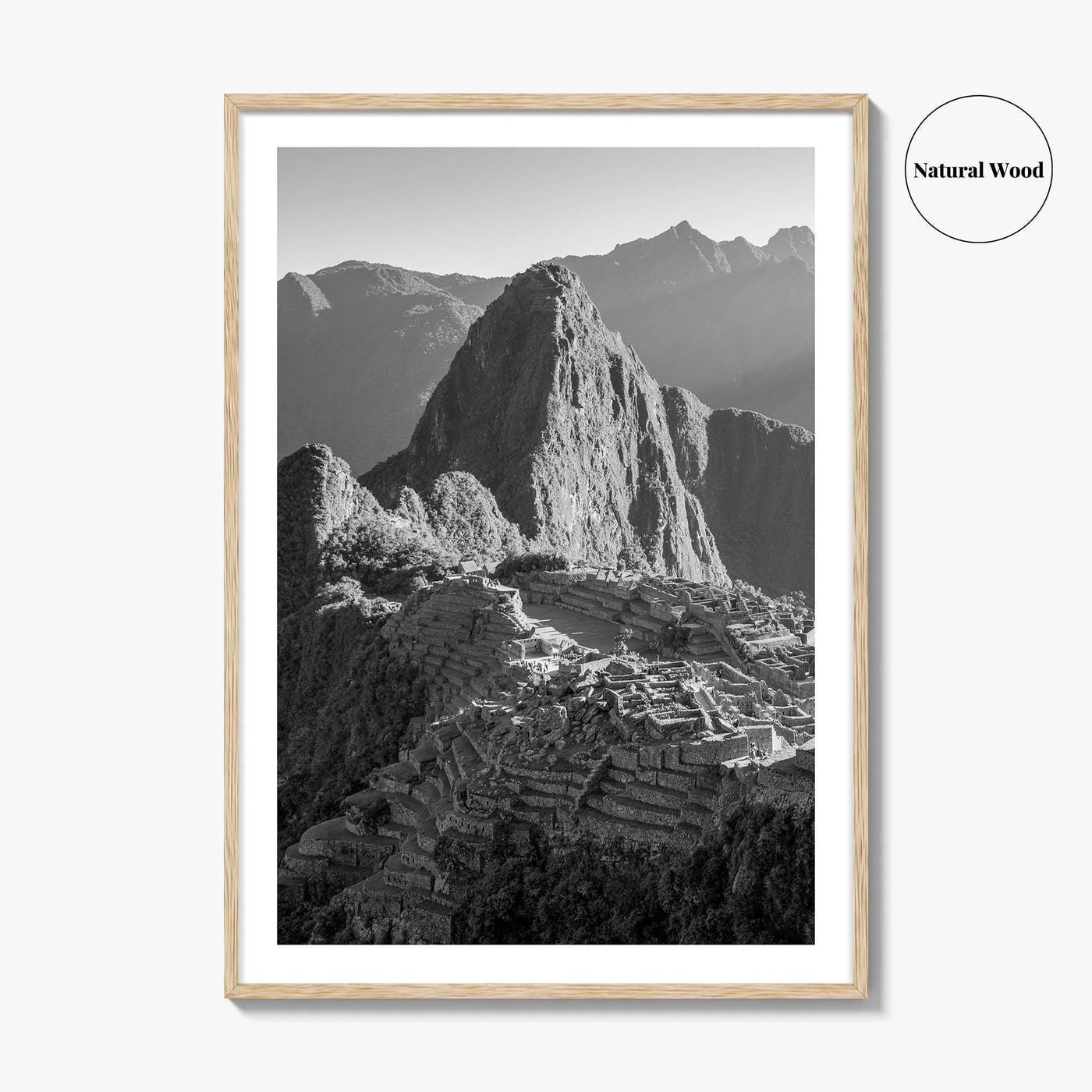Machu Picchu Black and White Fine Art Photo Print, Cusco, Peru Wall Decor, Inca