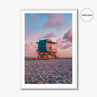 Miami Fine Art Photo Print, South Beach Florida, Wall Decor, Lifeguard Tower