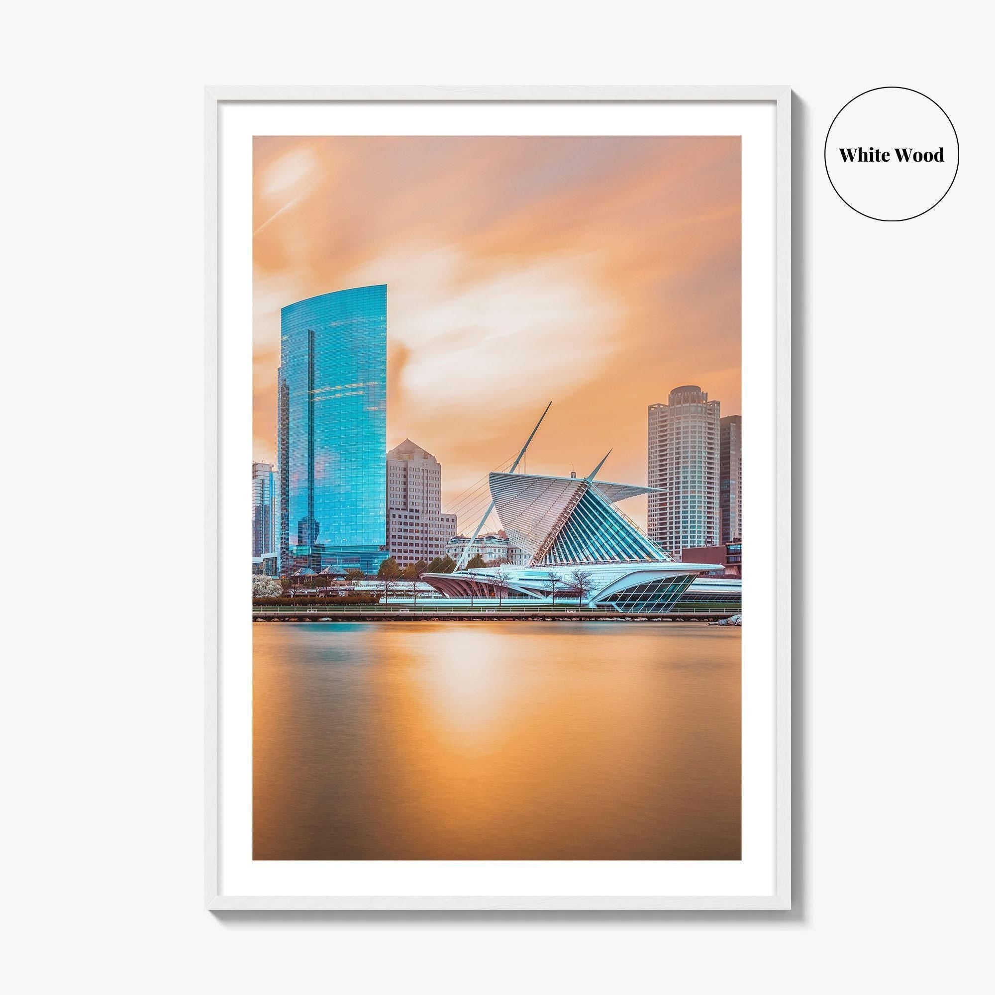 Milwaukee Skyline Fine Art Photo Print, Wisconsin Wall Poster, Lake Michigan, USA, MKE