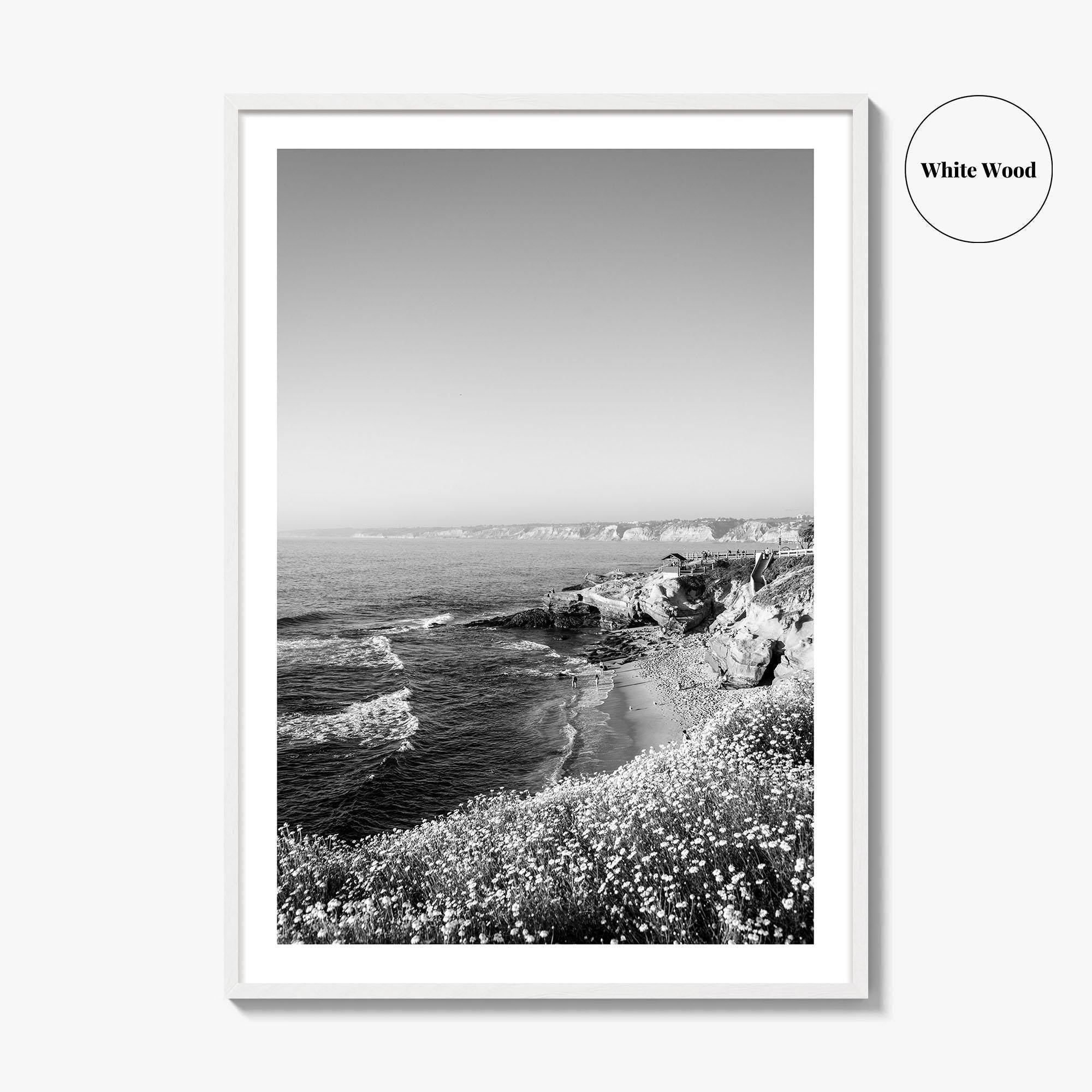 La Jolla Black and White Fine Art Photo Print, San Diego California Poster