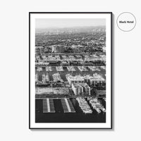 Marina Del Rey Black and White Fine Art Photo Print, Los Angeles California Poster