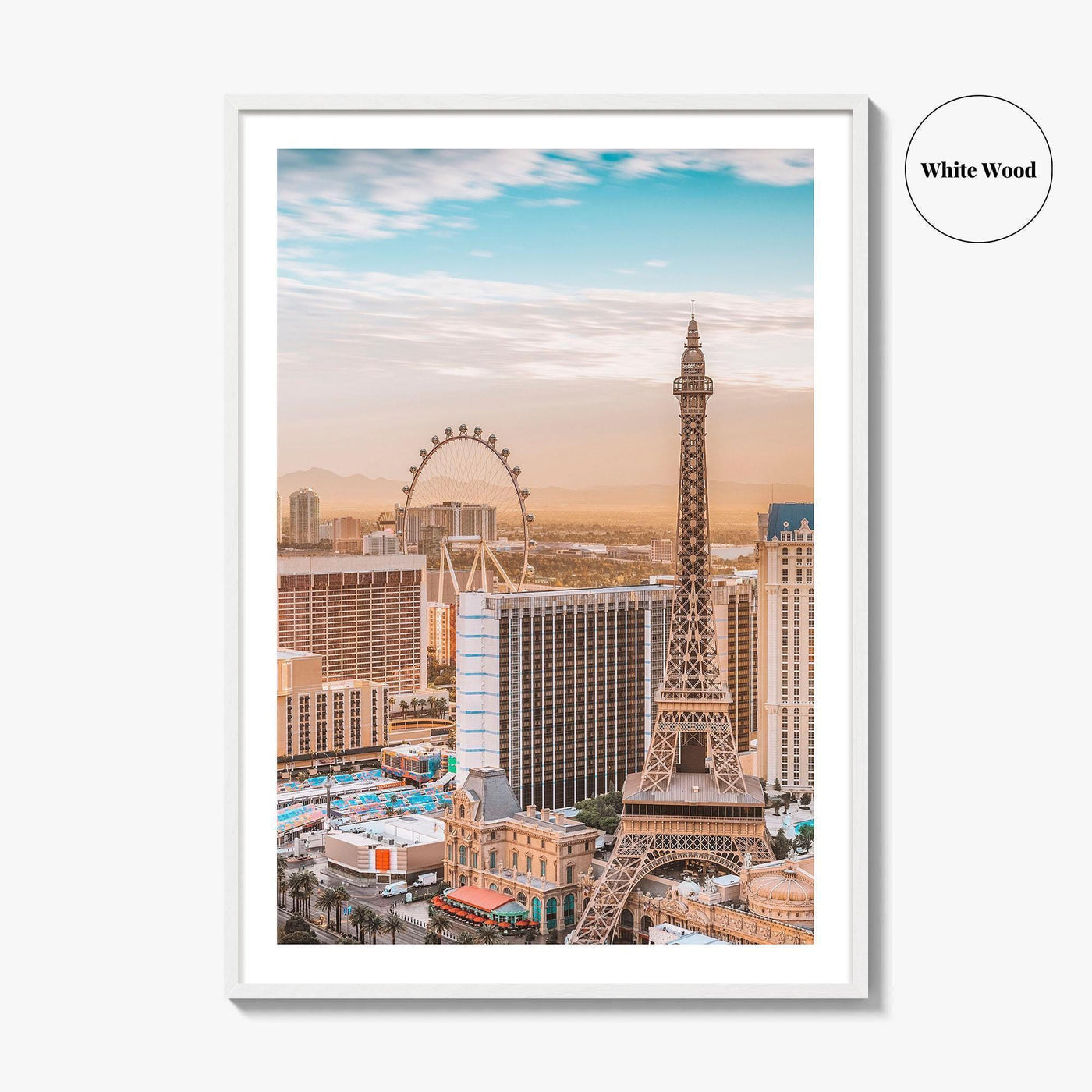 Las Vegas Skyline Fine Art Photo Print, The Strip, Nevada USA, Wall Poster