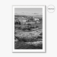 La Jolla Cove Black and White Fine Art Photo Print, San Diego Poster Poster