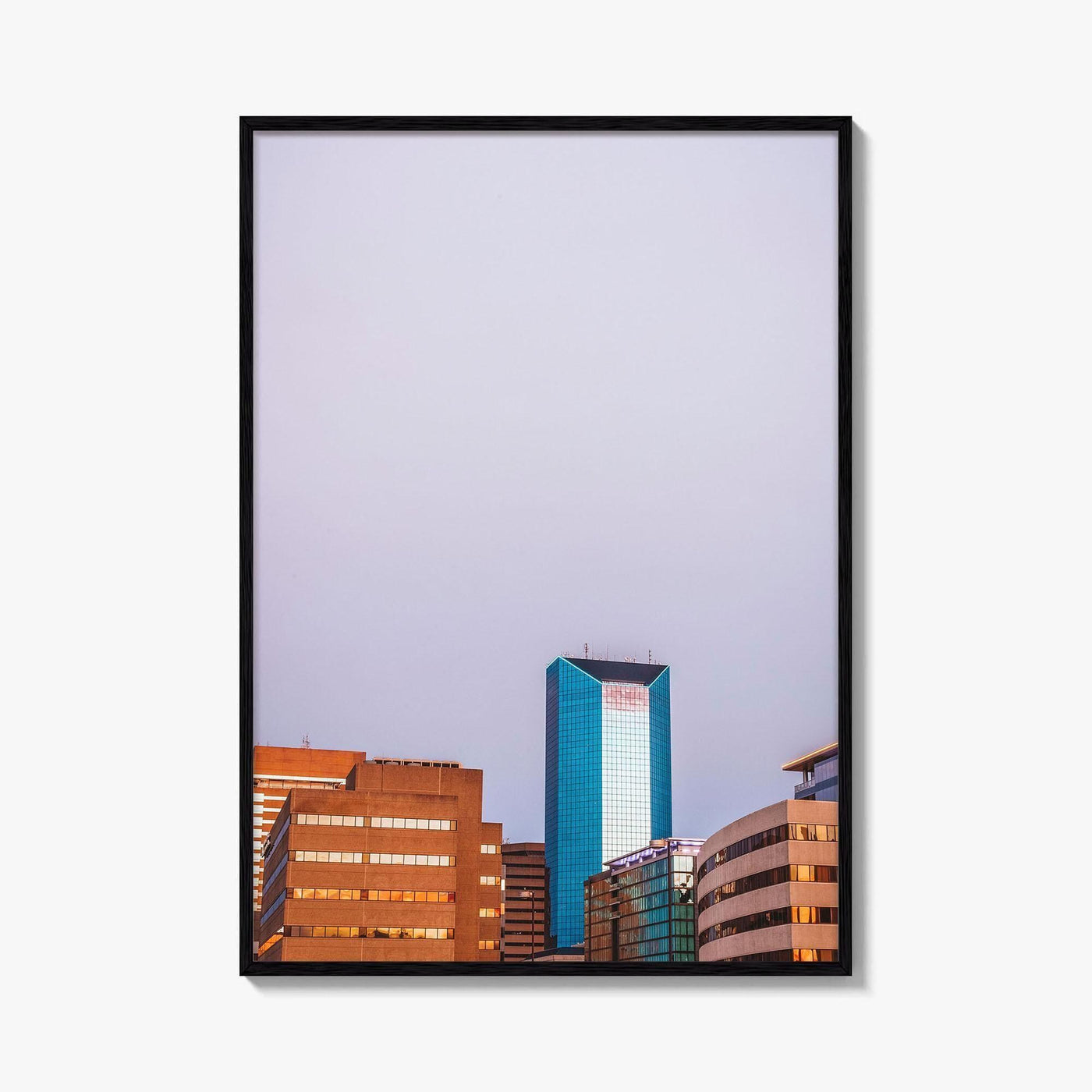 Lexington Kentucky Violet Skyline Fine Art Photo Print, Downtown Wall Decor Poster, USA