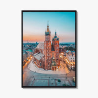 Krakow Fine Art Photo Print, Poland Photo Poster, St Mary's Basilica, Bazylika Mariacka
