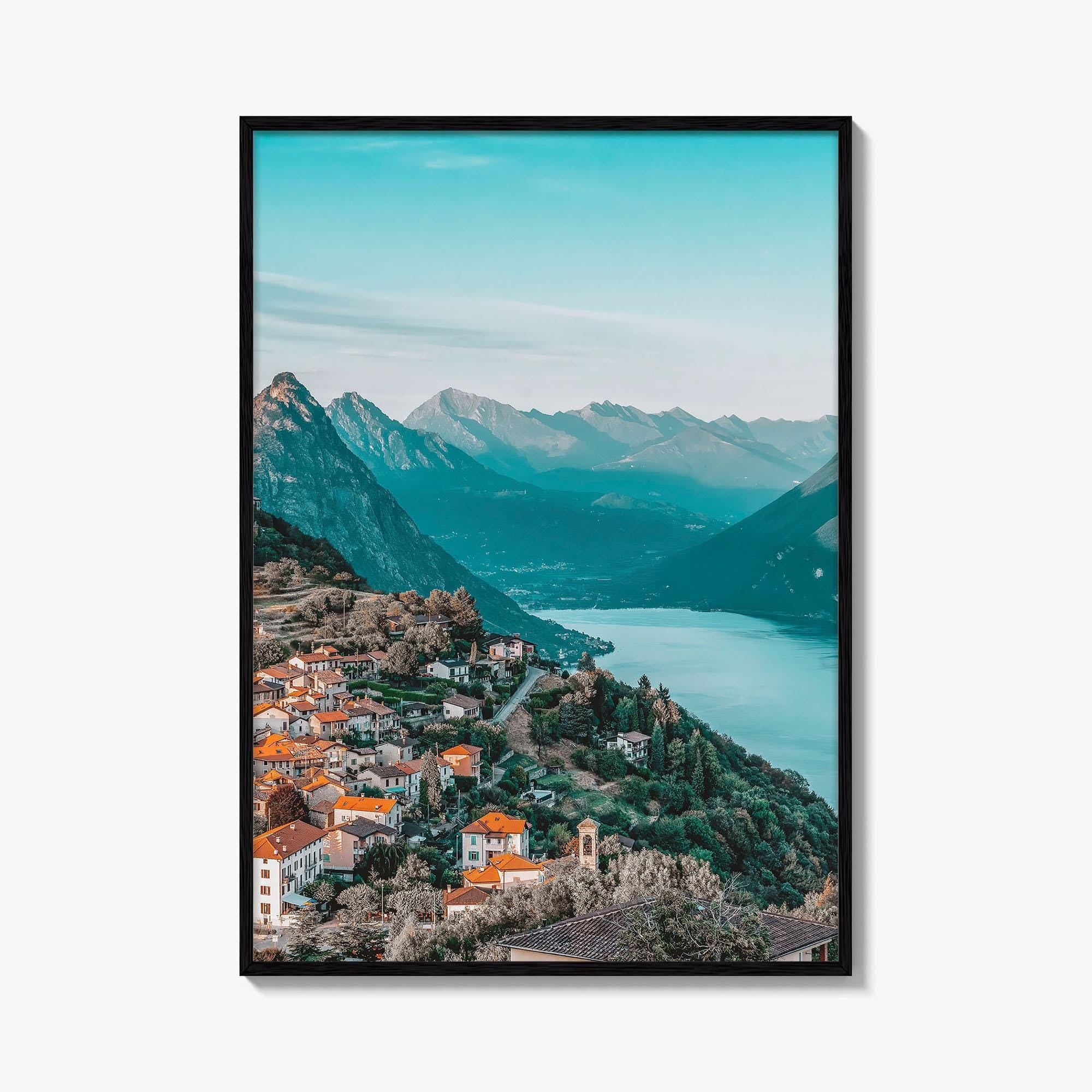 Lugano Fine Art Photo Print, Lake Lugano, Ticino Switzerland Poster, Monte Bre