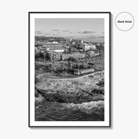 La Jolla Cove Black and White Fine Art Photo Print, San Diego Poster Poster