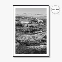 La Jolla Cove Black and White Fine Art Photo Print, San Diego Poster Poster