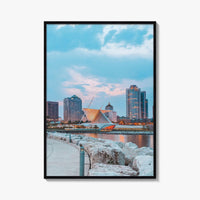 Milwaukee Skyline Fine Art Photo Print, Wisconsin, USA, Lake Michigan, Wall Decor Poster