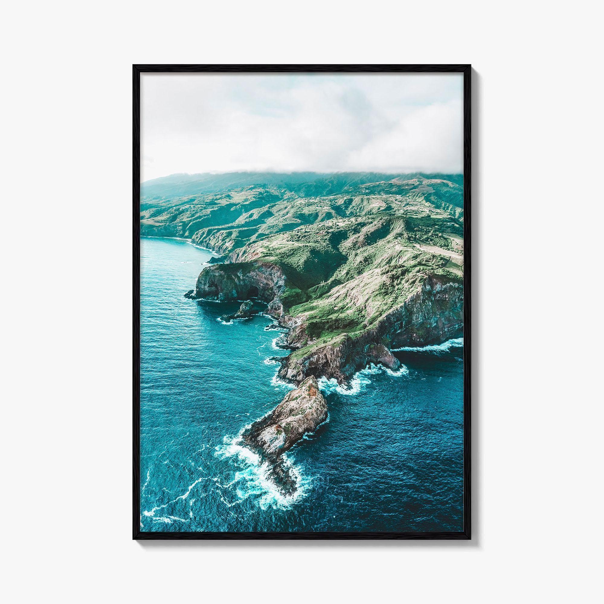 Maui Fine Art Photo Print, Hawaii USA Photo Poster, Hawaiian Islands Aerial View