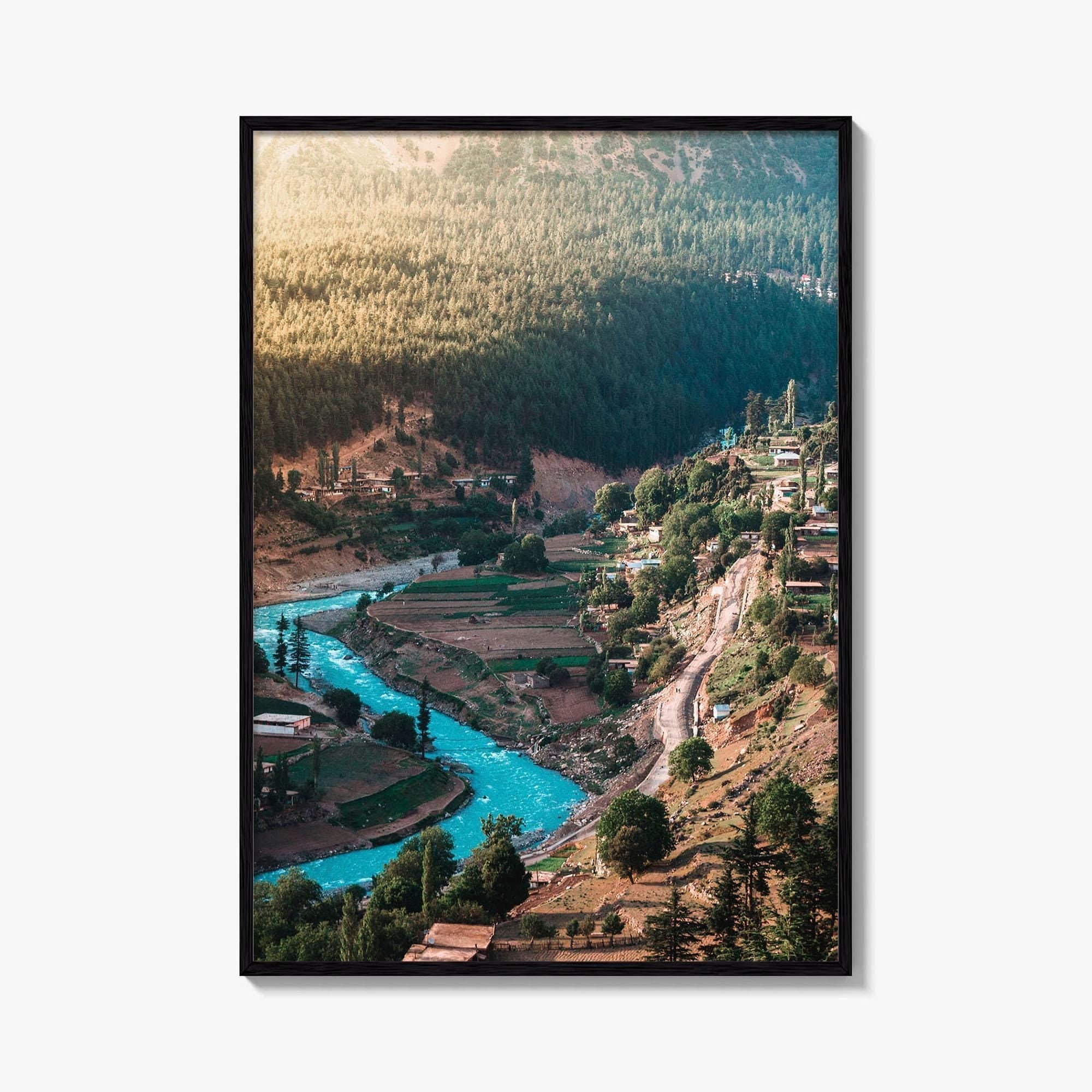 Kalam Valley Fine Art Photo Print, Swat, Khyber Pakhtunkhwa, KPK, Pakistan Wall Decor Poster