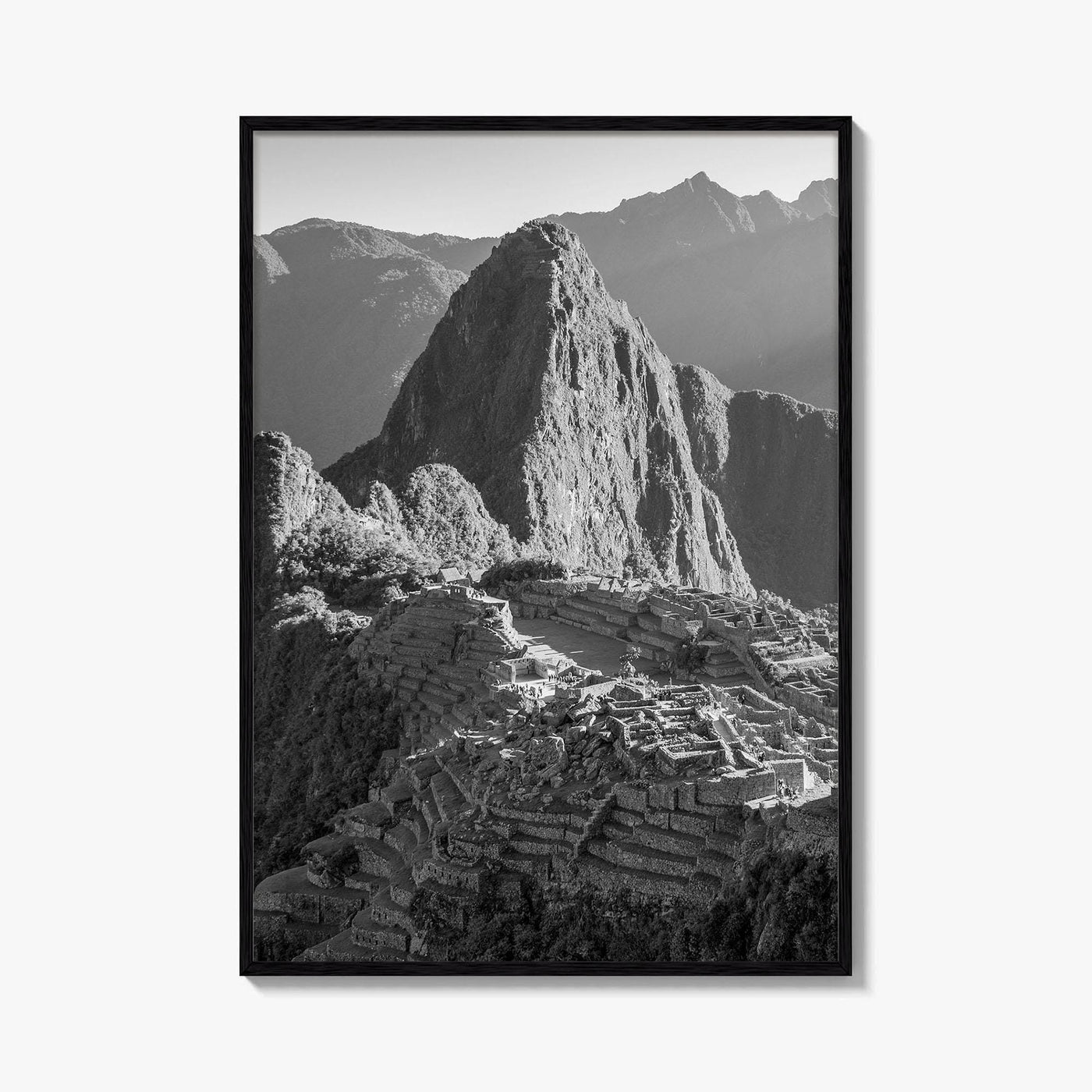 Machu Picchu Black and White Fine Art Photo Print, Cusco, Peru Wall Decor, Inca