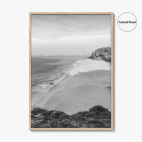 Kerala Black and White Fine Art Photo Print, Kovalam Beach, India Poster