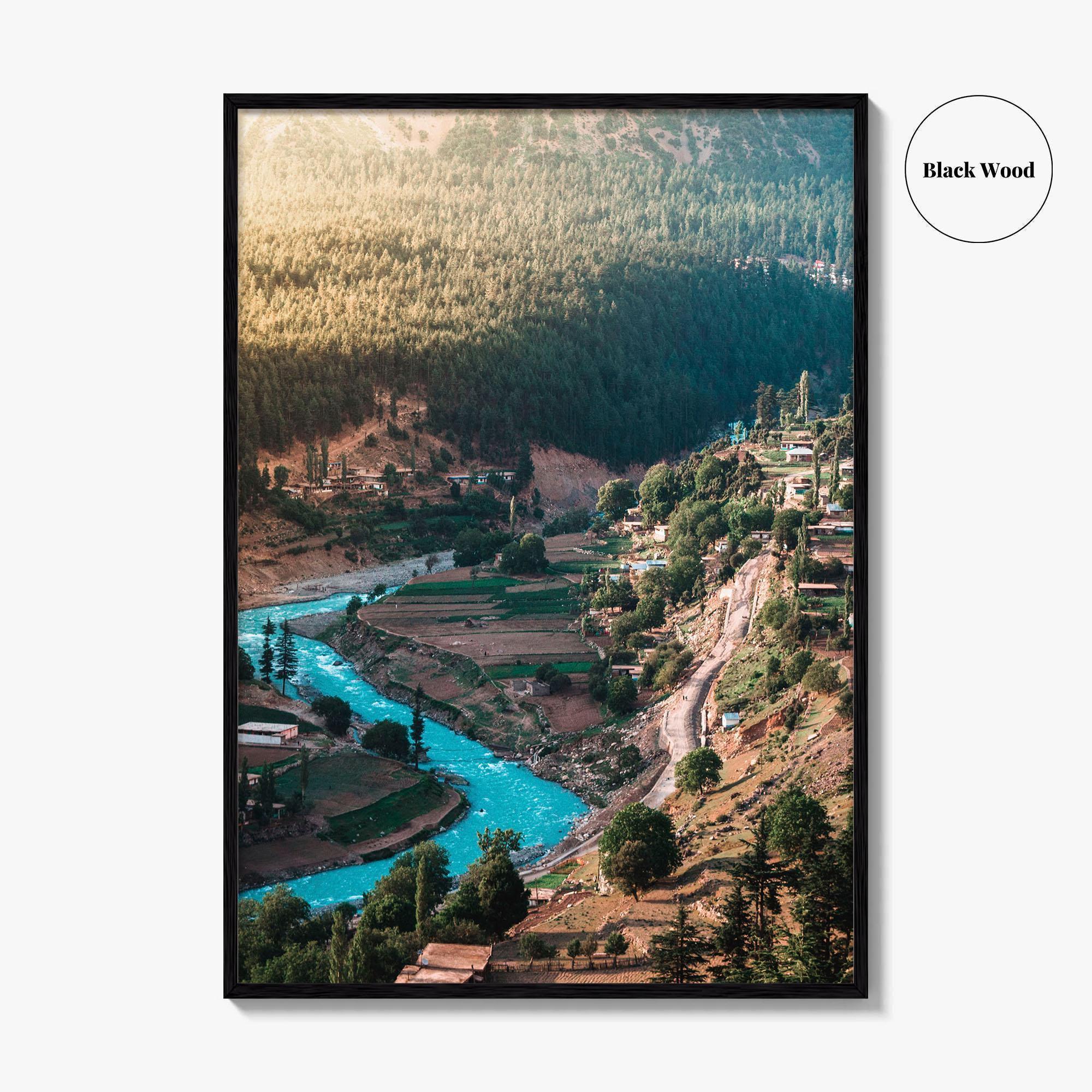 Kalam Valley Fine Art Photo Print, Swat, Khyber Pakhtunkhwa, KPK, Pakistan Wall Decor Poster