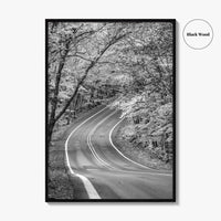 Michigan Black and White Fine Art Photo Print, Keweenaw Peninsula Scenic Byway M41 Poster