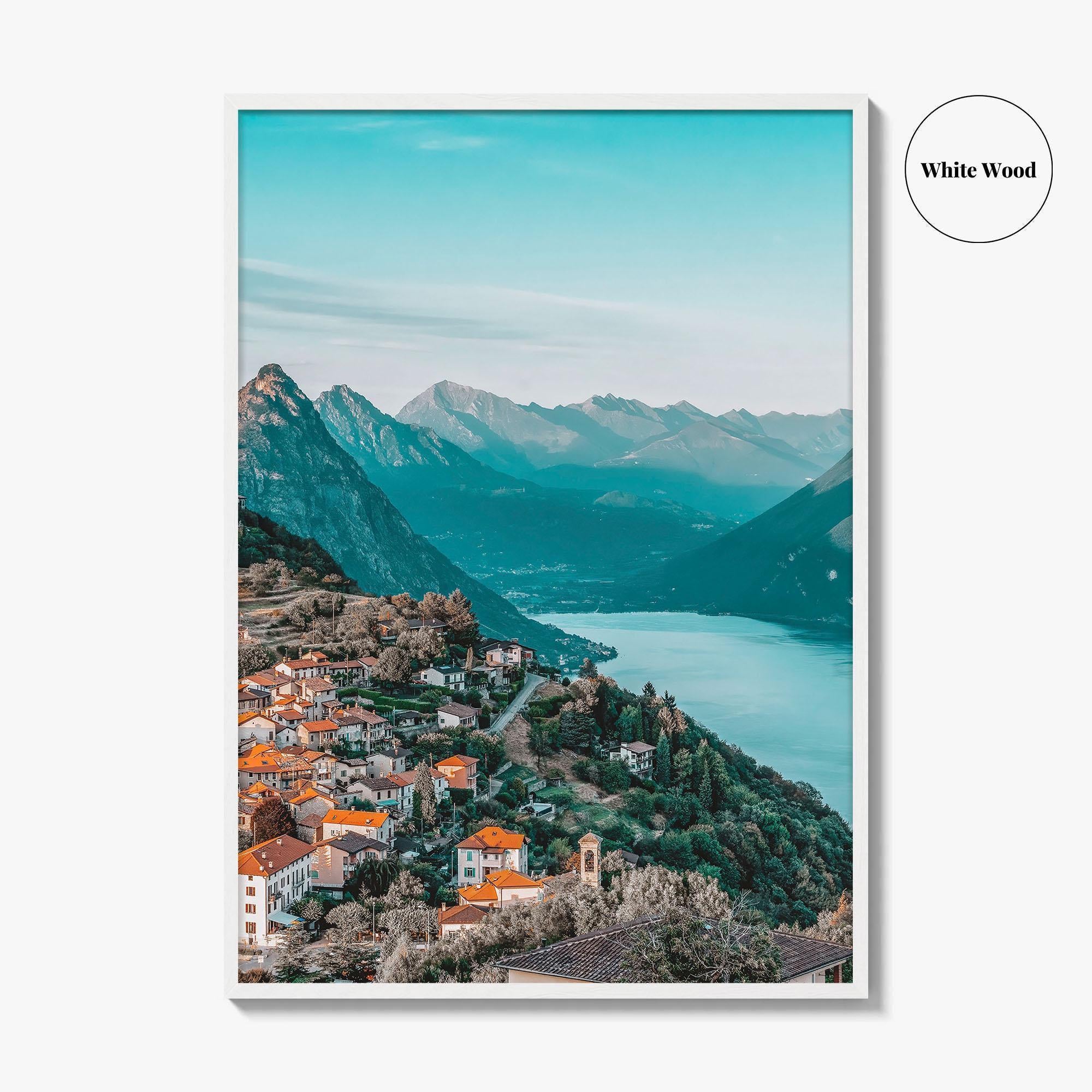 Lugano Fine Art Photo Print, Lake Lugano, Ticino Switzerland Poster, Monte Bre