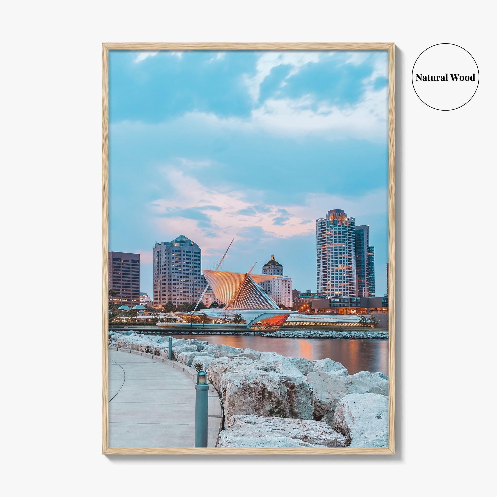 Milwaukee Skyline Fine Art Photo Print, Wisconsin, USA, Lake Michigan, Wall Decor Poster