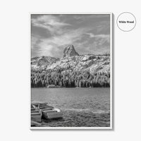 Mammoth Lakes Black and White Fine Art Photo Print, Lake George, Crystal Crag, California