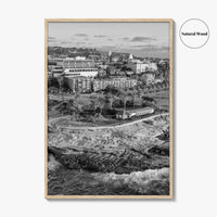 La Jolla Cove Black and White Fine Art Photo Print, San Diego Poster Poster