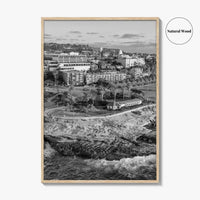 La Jolla Cove Black and White Fine Art Photo Print, San Diego Poster Poster