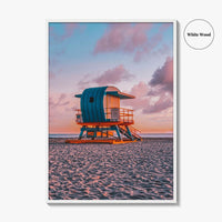 Miami Fine Art Photo Print, South Beach Florida, Wall Decor, Lifeguard Tower