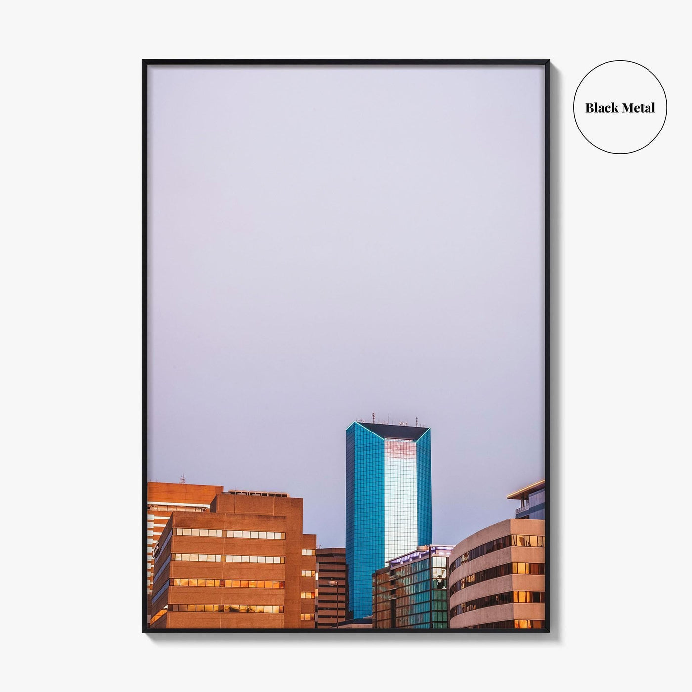 Lexington Kentucky Violet Skyline Fine Art Photo Print, Downtown Wall Decor Poster, USA
