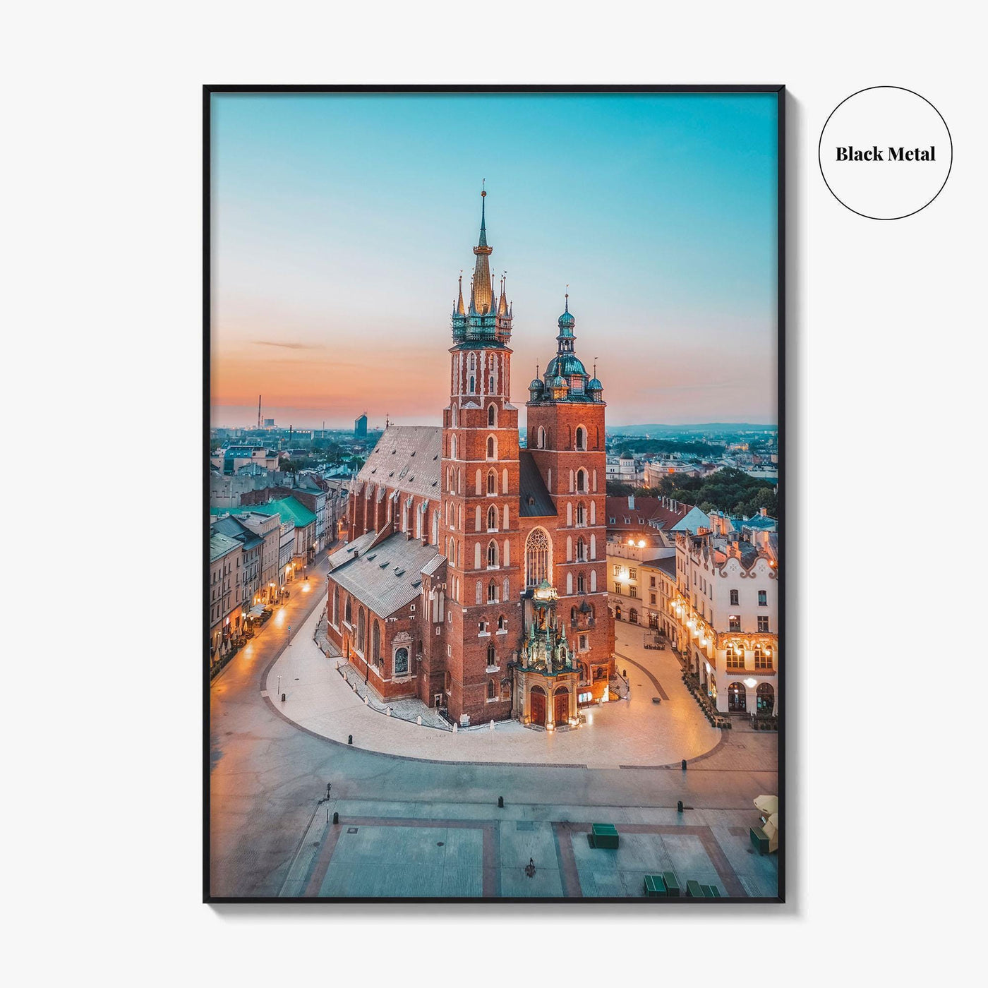 Krakow Fine Art Photo Print, Poland Photo Poster, St Mary's Basilica, Bazylika Mariacka