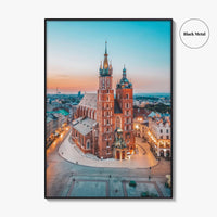Krakow Fine Art Photo Print, Poland Photo Poster, St Mary's Basilica, Bazylika Mariacka