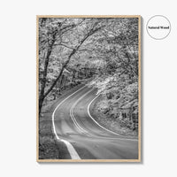Michigan Black and White Fine Art Photo Print, Keweenaw Peninsula Scenic Byway M41 Poster