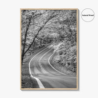 Michigan Black and White Fine Art Photo Print, Keweenaw Peninsula Scenic Byway M41 Poster