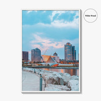 Milwaukee Skyline Fine Art Photo Print, Wisconsin, USA, Lake Michigan, Wall Decor Poster