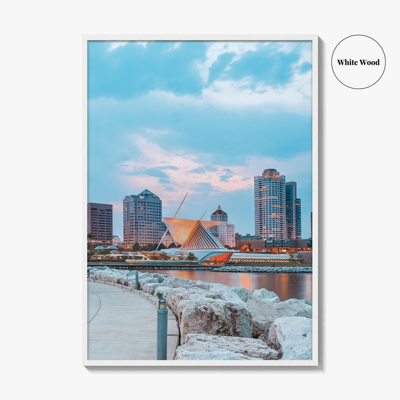 Milwaukee Skyline Fine Art Photo Print, Wisconsin, USA, Lake Michigan, Wall Decor Poster