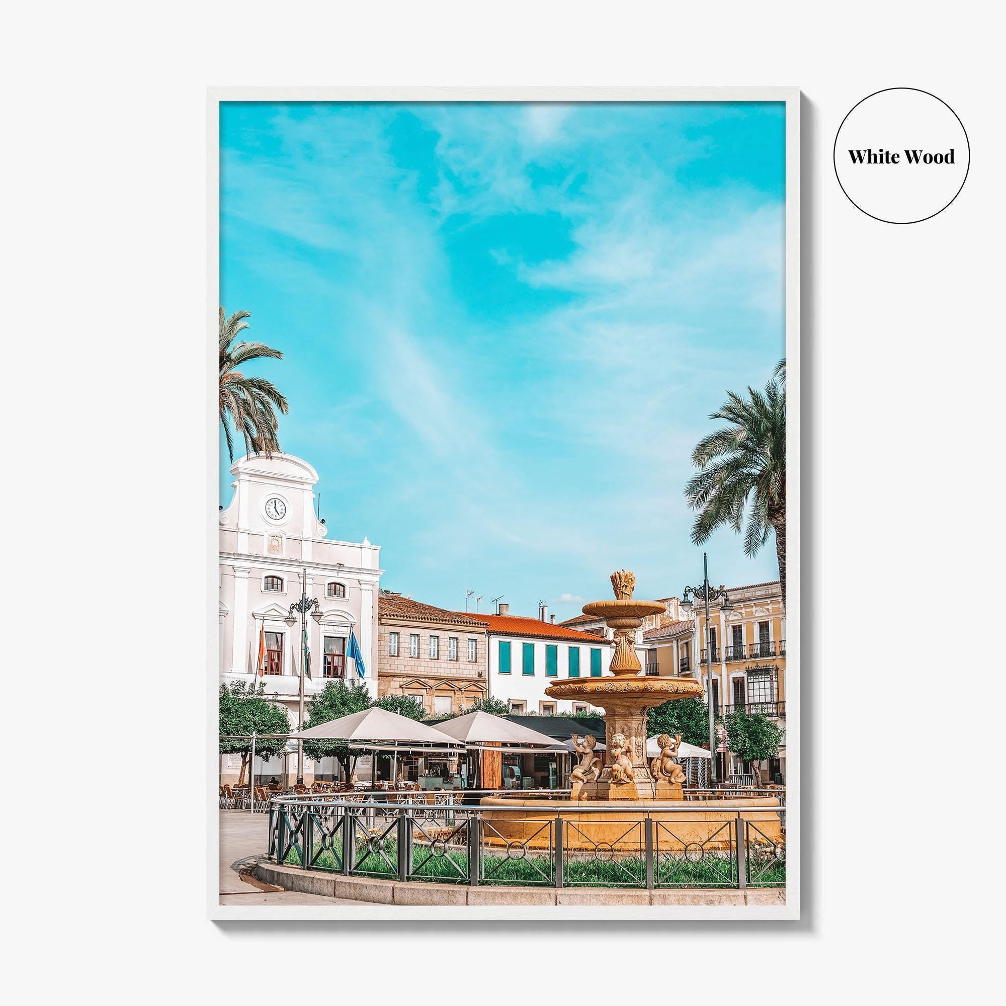 Merida Fine Art Photo Print, Plaza de España, Extremadura, Spain Poster