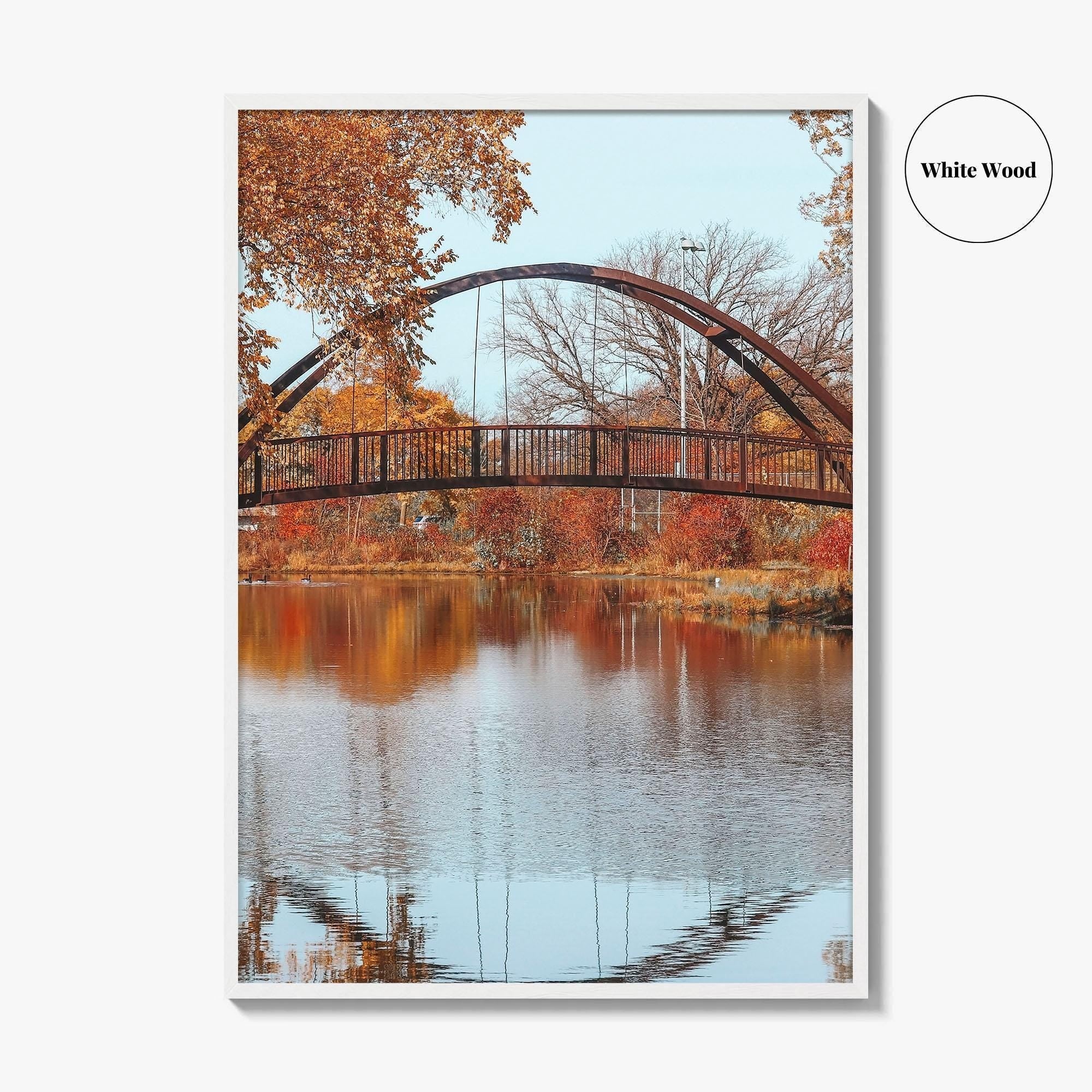 Madison Fine Art Photo Print, Tenney Park Bridge, Lake Mendota, Wisconsin, USA Wall Decor
