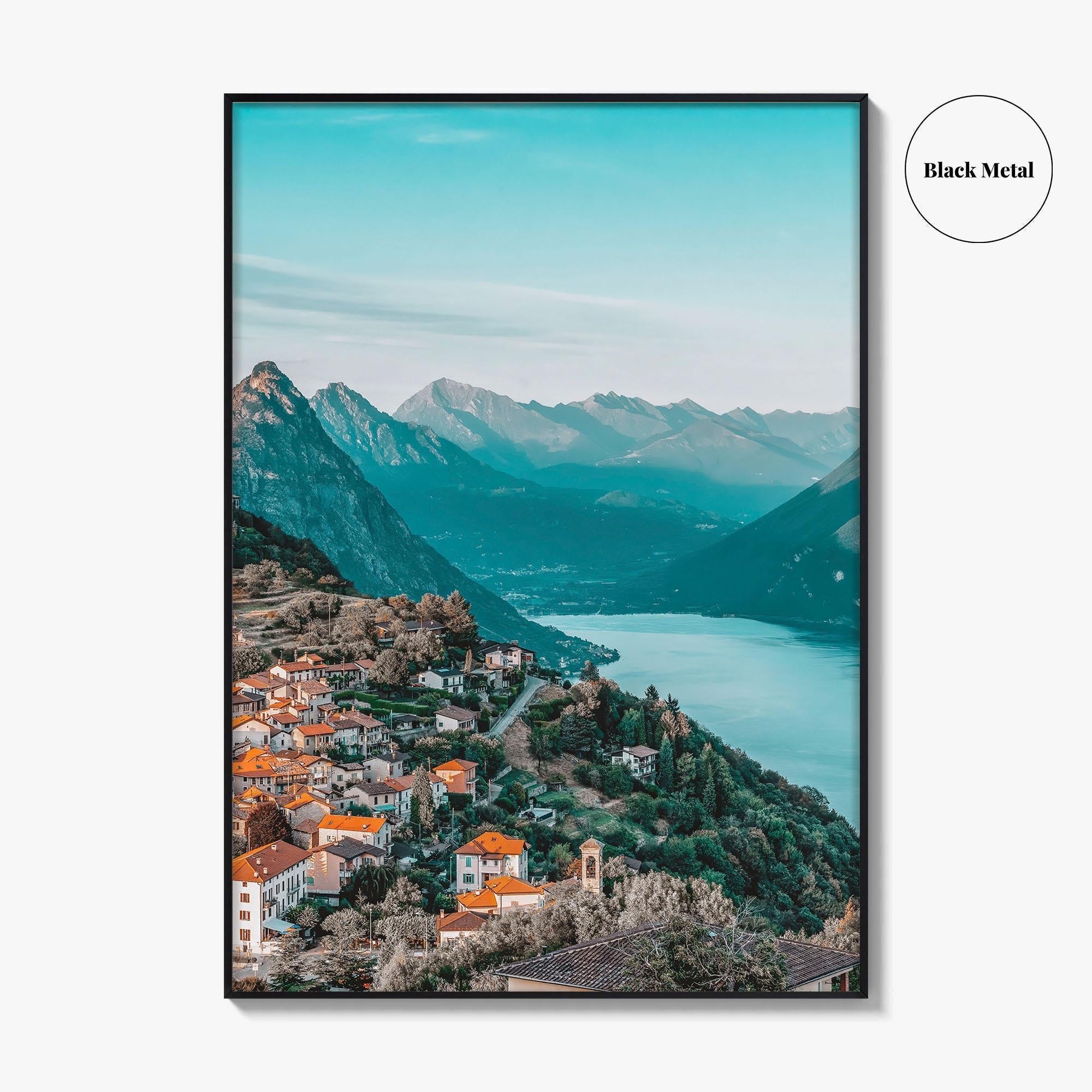 Lugano Fine Art Photo Print, Lake Lugano, Ticino Switzerland Poster, Monte Bre