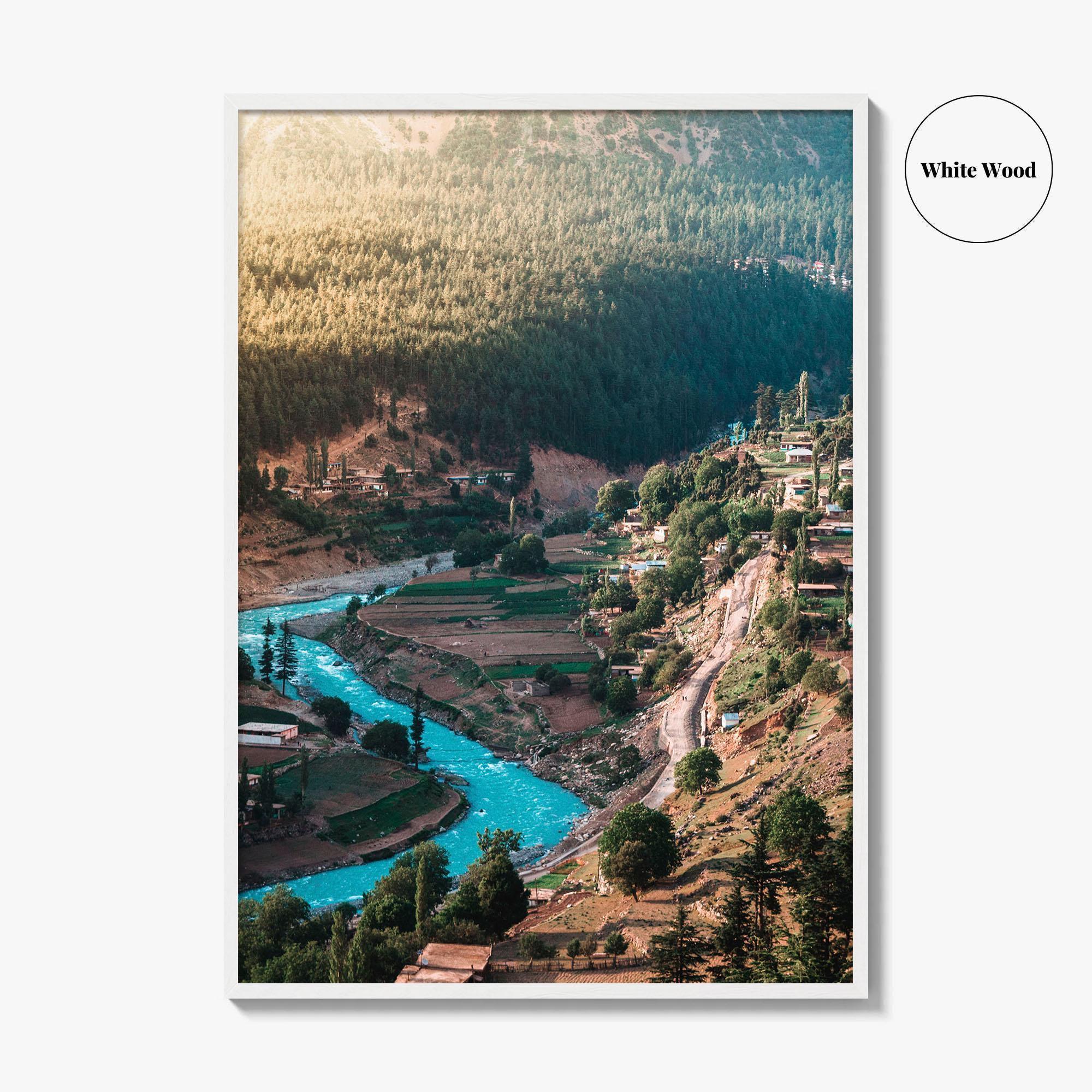 Kalam Valley Fine Art Photo Print, Swat, Khyber Pakhtunkhwa, KPK, Pakistan Wall Decor Poster