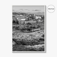 La Jolla Cove Black and White Fine Art Photo Print, San Diego Poster Poster